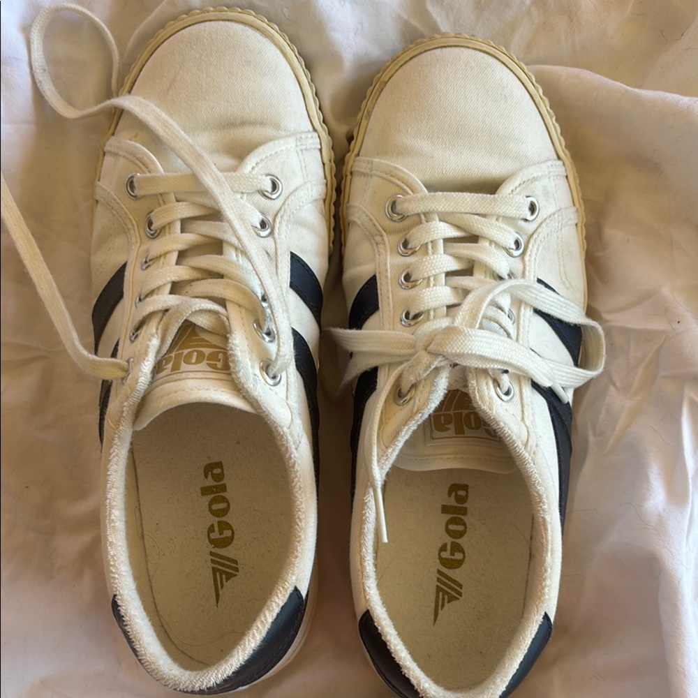 Gola White and Blue Sneakers